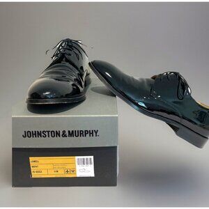Johnston & Murphy Tuxedo Shoes Oxfords Mens Size 11 Black Patent Leather Lowell